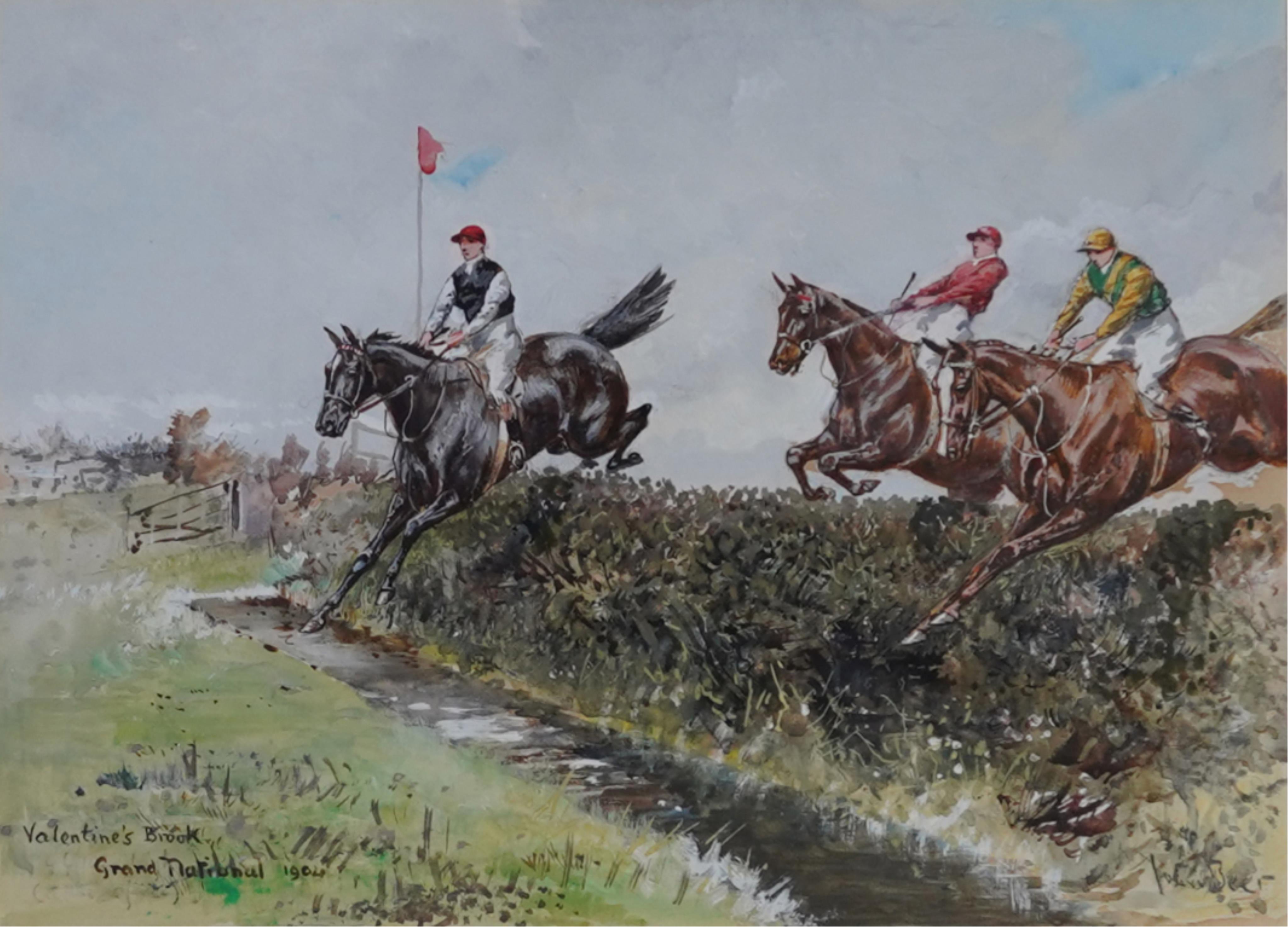 John Beer, (1860-1930), 'Grand National, 1904'